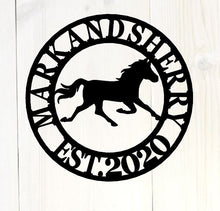 Load image into Gallery viewer, Personalized Horse Sign