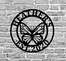 Load image into Gallery viewer, Custom Butterfly Sign