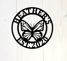 Load image into Gallery viewer, Custom Butterfly Sign