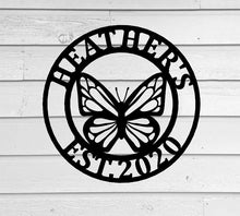 Load image into Gallery viewer, Custom Butterfly Sign