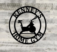 Load image into Gallery viewer, Gym Sign | Personalized Home Gym Sign | Custom Metal Gym Sign | Home Gym Sign | Cross Fit Sign