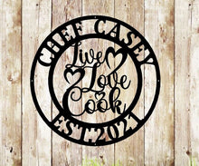 Load image into Gallery viewer, Personalized Kitchen Signs, Custom Kitchen Sign Wall Decor, Custom Metal Sign for Kitchen, Nana's Kitchen Metal Sign, Nana Mothers Day Gift