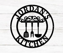 Load image into Gallery viewer, Personalized Kitchen Signs, Custom Kitchen Sign Wall Decor, Custom Metal Sign for Kitchen, Nana's Kitchen Metal Sign, Nana Mothers Day Gift
