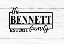 Load image into Gallery viewer, Custom Metal Sign, Personalized Metal Sign, Metal Signs Personalized, Outdoor Signs, Family Name Sign Metal, Last Name Metal Sign, Est Sign