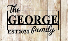 Load image into Gallery viewer, Custom Metal Sign, Personalized Metal Sign, Metal Signs Personalized, Outdoor Signs, Family Name Sign Metal, Last Name Metal Sign, Est Sign