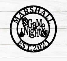 Load image into Gallery viewer, Personalized Game Room Sign Custom Family Game Room Sign Last Name Sign Man Cave Poker Room Birthday Gifts for Him fathers day Gift for Mom