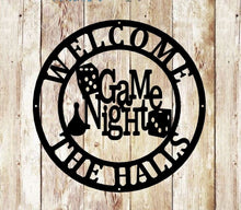 Load image into Gallery viewer, Personalized Game Room Sign Custom Family Game Room Sign Last Name Sign Man Cave Poker Room Birthday Gifts for Him fathers day Gift for Mom