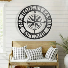 Load image into Gallery viewer, Personalized Compas Rose Metal Sign