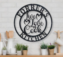 Load image into Gallery viewer, Personalized Kitchen Signs, Custom Kitchen Sign Wall Decor, Custom Metal Sign for Kitchen, Nana's Kitchen Metal Sign, Nana Mothers Day Gift