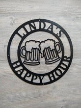 Load image into Gallery viewer, Personalized beer mugs sign