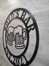 Load image into Gallery viewer, Personalized beer mugs sign