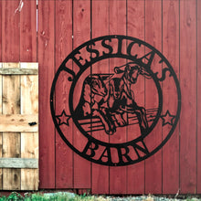 Load image into Gallery viewer, custom metal goat sign, Livestock metal pen sign. Custom personalized Goat, Sheep, Pig, Steer, poultry, rabbit, or dairy. 4H FFa show award.