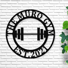 Load image into Gallery viewer, Gym Sign | Personalized Home Gym Sign | Custom Metal Gym Sign | Home Gym Sign | Cross Fit Sign