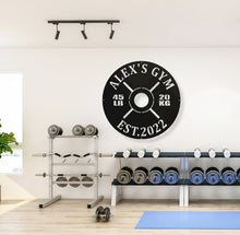 Load image into Gallery viewer, Gym Sign | Personalized Home Gym Sign | Custom Metal Gym Sign | Home Gym Sign | Cross Fit Sign