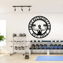 Load image into Gallery viewer, Gym Sign | Personalized Home Gym Sign | Custom Metal Gym Sign | Home Gym Sign | Cross Fit Sign, Personalized Women's Fitness Sign