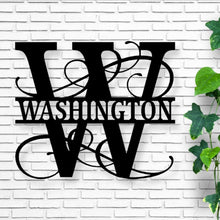 Load image into Gallery viewer, Swirl Split Monogram