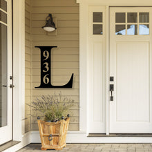 Load image into Gallery viewer, Monogram Address Sign, Address Sign, Outdoor Sign Address Plaque Wall Mount Hanging
