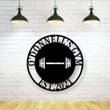 Load image into Gallery viewer, Gym Sign | Personalized Home Gym Sign | Custom Metal Gym Sign | Home Gym Sign | Cross Fit Sign