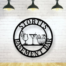 Load image into Gallery viewer, Metal Bar Sign-Personalized Bar Theme Sign, Custom Bar Theme Sign, Personalized Bar Sign Metal Wall Art, grill man cave sign, backyard grill