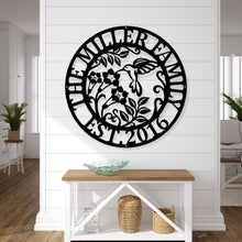 Load image into Gallery viewer, Hummingbird Metal Sign