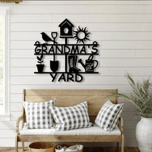 Load image into Gallery viewer, Personalized Metal Gardening sign, custom yard sign, garden decoration, Mother’s Day, Garden Sign, custom garden gift, Metal Greenhouse Sign