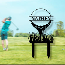 Load image into Gallery viewer, Personalized Golf Sign, Personalized Golf Décor, Golf Wall Art, metal Signs, Golf Sign, Bar Signs, Personalized Sign, 19th Hole golf sign