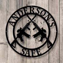 Load image into Gallery viewer, Personalized Gun Metal Sign - Gun Metal Sign - Gun Owner Gift - Armory Décor - 2nd Amendment - Army Gift - Veteran Gift - AR-15 - Gun Gift