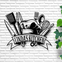 Load image into Gallery viewer, Kitchen Gifts, Custom Metal Sign for Kitchen, Personalized Kitchen Signs, Kitchen Wall Decor, Nana Mothers Day Gift, Custom Kitchen Sign