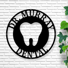 Load image into Gallery viewer, Dentist Office Wall Décor, Dentist Gift, Dental Office Sign, Dentist Office Metal Wall Decor, Personalized Dental Metal Wall Art, Hygienist