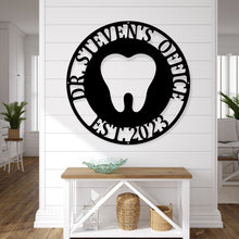 Load image into Gallery viewer, Dentist Office Wall Décor, Dentist Gift, Dental Office Sign, Dentist Office Metal Wall Decor, Personalized Dental Metal Wall Art, Hygienist