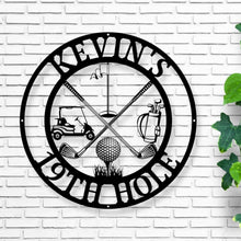 Load image into Gallery viewer, Personalized Golf Sign, Personalized Golf Décor, Golf Wall Art, metal Signs, Golf Sign, Bar Signs, Personalized Sign, 19th Hole golf sign