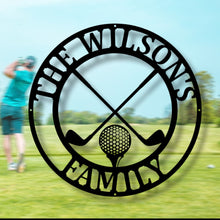 Load image into Gallery viewer, Personalized Golf Sign, Personalized Golf Décor, Golf Wall Art, metal Signs, Golf Sign, Bar Signs, Personalized Sign, 19th Hole golf sign