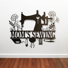 Load image into Gallery viewer, Sewing room sign, personalized sign, sewing sign. metal sewing sign, quilting sign, gift for her, farm sign, gift for grandma, gift for mom