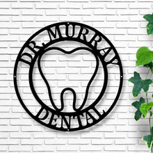 Load image into Gallery viewer, Dentist Office Wall Décor, Dentist Gift, Dental Office Sign, Dentist Office Metal Wall Decor, Personalized Dental Metal Wall Art, Hygienist