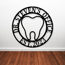Load image into Gallery viewer, Dentist Office Wall Décor, Dentist Gift, Dental Office Sign, Dentist Office Metal Wall Decor, Personalized Dental Metal Wall Art, Hygienist