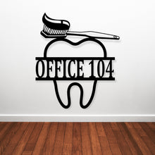 Load image into Gallery viewer, Dentist Office Wall Décor, Dentist Gift, Dental Office Sign, Dentist Office Metal Wall Decor, Personalized Dental Metal Wall Art, Hygienist