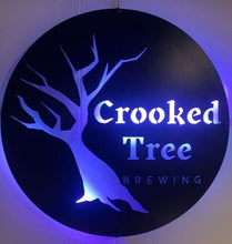 Load image into Gallery viewer, Metal Business Logo Sign | Custom Metal Sign for Businesses | Personalized Wall Art & Decor | Unique Branding Solution
