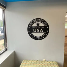 Load image into Gallery viewer, Metal Business Logo Sign | Custom Personalized Wall Art | Modern Decor for Office & Storefront | Unique Gift Idea