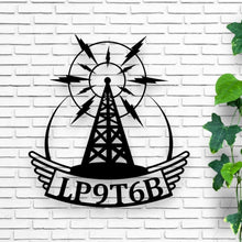 Load image into Gallery viewer, Ham Radio Gifts | Unique Metal Décor, Personalized Ham Radio Call Sign, Great Gift for Ham Operators & Enthusiasts, Customizable Design