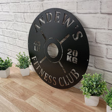 Load image into Gallery viewer, Gym Sign | Personalized Home Gym Sign | Custom Metal Gym Sign | Home Gym Sign | Cross Fit Sign