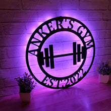 Load image into Gallery viewer, Gym Sign | Personalized Home Gym Sign | Custom Metal Gym Sign | Home Gym Sign | Cross Fit Sign