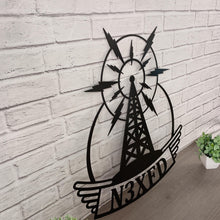 Load image into Gallery viewer, Ham Radio Gifts | Unique Metal Décor, Personalized Ham Radio Call Sign, Great Gift for Ham Operators & Enthusiasts, Customizable Design