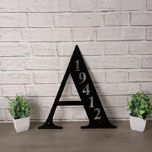 Load image into Gallery viewer, Monogram Address Sign, Address Sign, Outdoor Sign Address Plaque Wall Mount Hanging