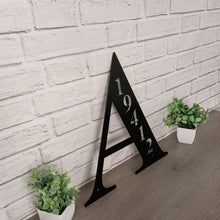 Load image into Gallery viewer, Monogram Address Sign, Address Sign, Outdoor Sign Address Plaque Wall Mount Hanging