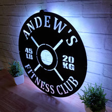 Load image into Gallery viewer, Gym Sign | Personalized Home Gym Sign | Custom Metal Gym Sign | Home Gym Sign | Cross Fit Sign