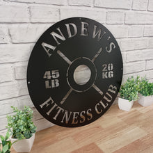 Load image into Gallery viewer, Gym Sign | Personalized Home Gym Sign | Custom Metal Gym Sign | Home Gym Sign | Cross Fit Sign