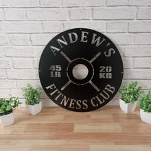 Load image into Gallery viewer, Gym Sign | Personalized Home Gym Sign | Custom Metal Gym Sign | Home Gym Sign | Cross Fit Sign