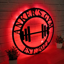 Load image into Gallery viewer, Gym Sign | Personalized Home Gym Sign | Custom Metal Gym Sign | Home Gym Sign | Cross Fit Sign