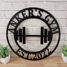 Load image into Gallery viewer, Gym Sign | Personalized Home Gym Sign | Custom Metal Gym Sign | Home Gym Sign | Cross Fit Sign