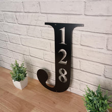Load image into Gallery viewer, Monogram Address Sign, Address Sign, Outdoor Sign Address Plaque Wall Mount Hanging